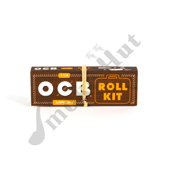 OCB Virgin Unbleached - 1 1/4 Roll Kit